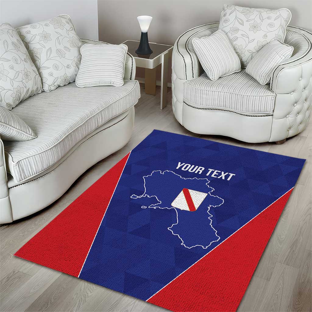 Personalized Italy Campania Area Rug Inspiration Flags Style
