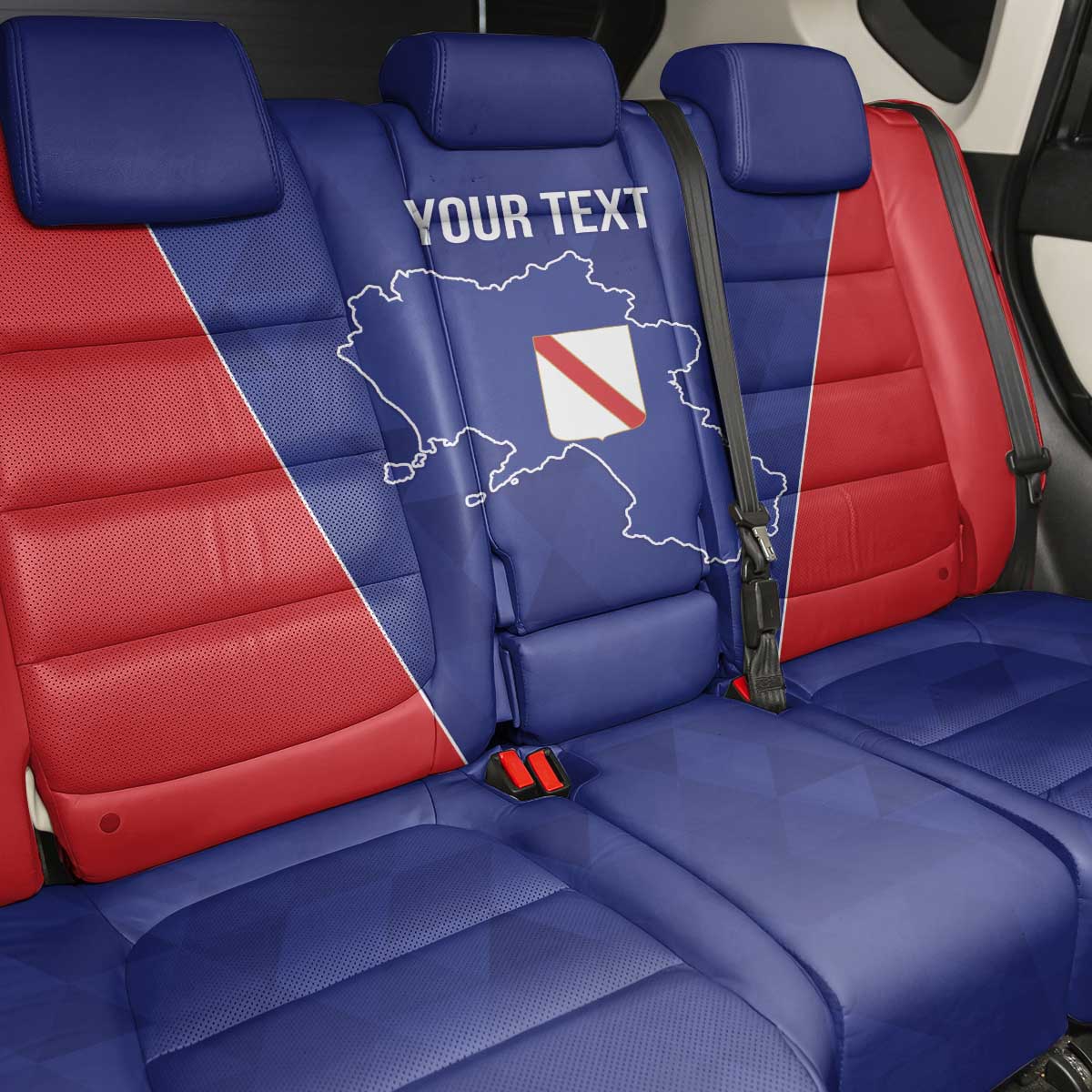 Personalized Italy Campania Back Car Seat Cover Inspiration Flags Style