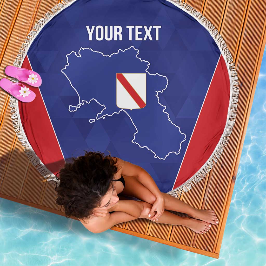 Personalized Italy Campania Beach Blanket Inspiration Flags Style