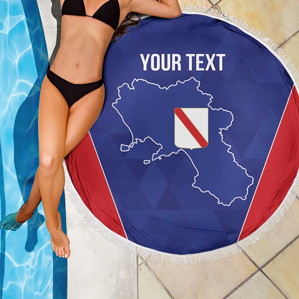 Personalized Italy Campania Beach Blanket Inspiration Flags Style