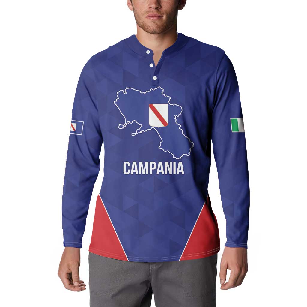 Personalized Italy Campania Button Sweatshirt Inspiration Flags Style