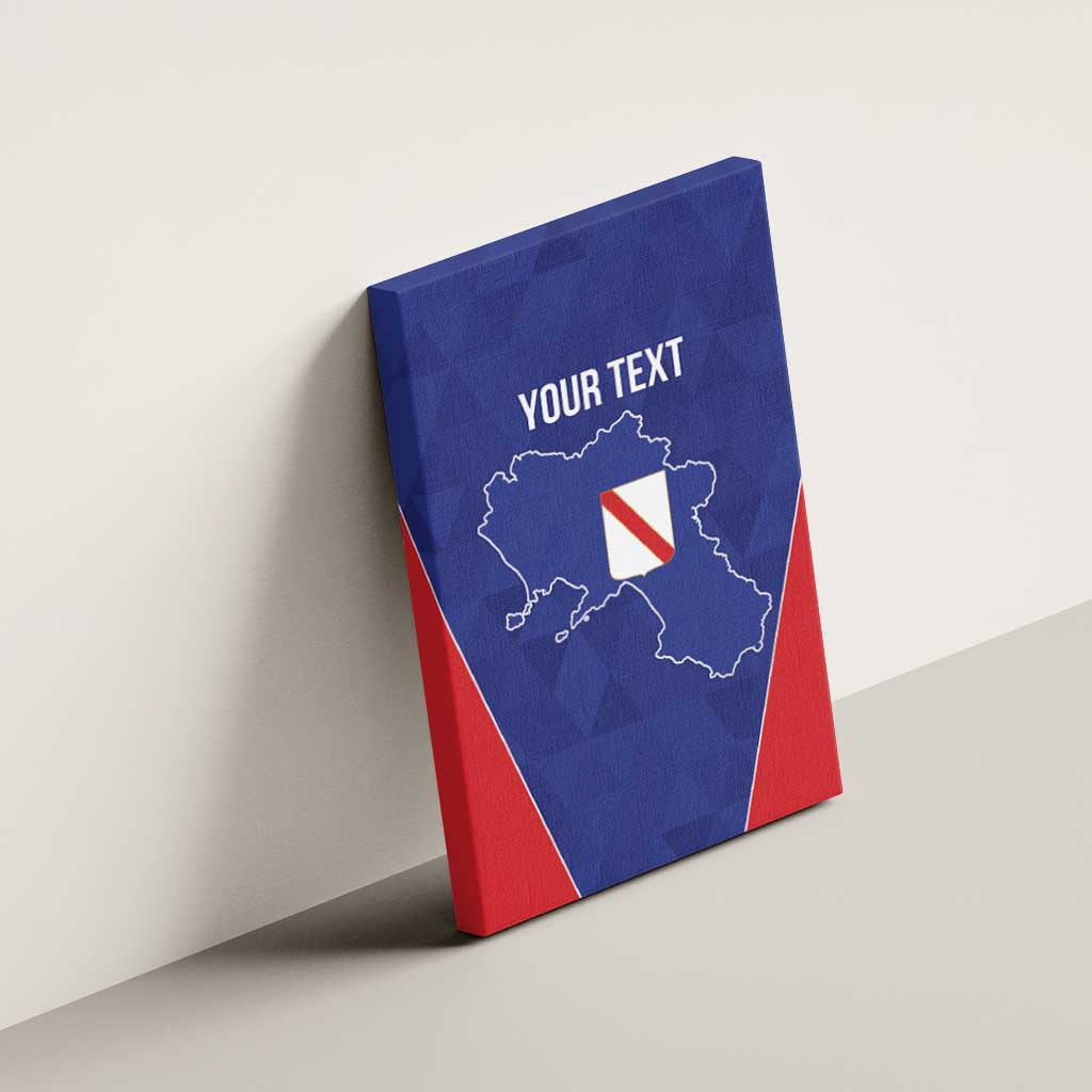 Personalized Italy Campania Canvas Wall Art Inspiration Flags Style