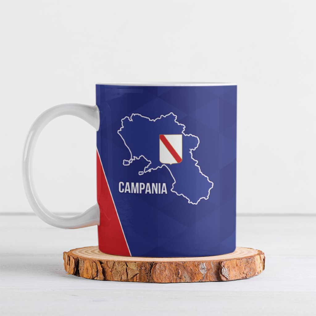 Personalized Italy Campania Ceramic Mug Inspiration Flags Style - Wonder Print Shop