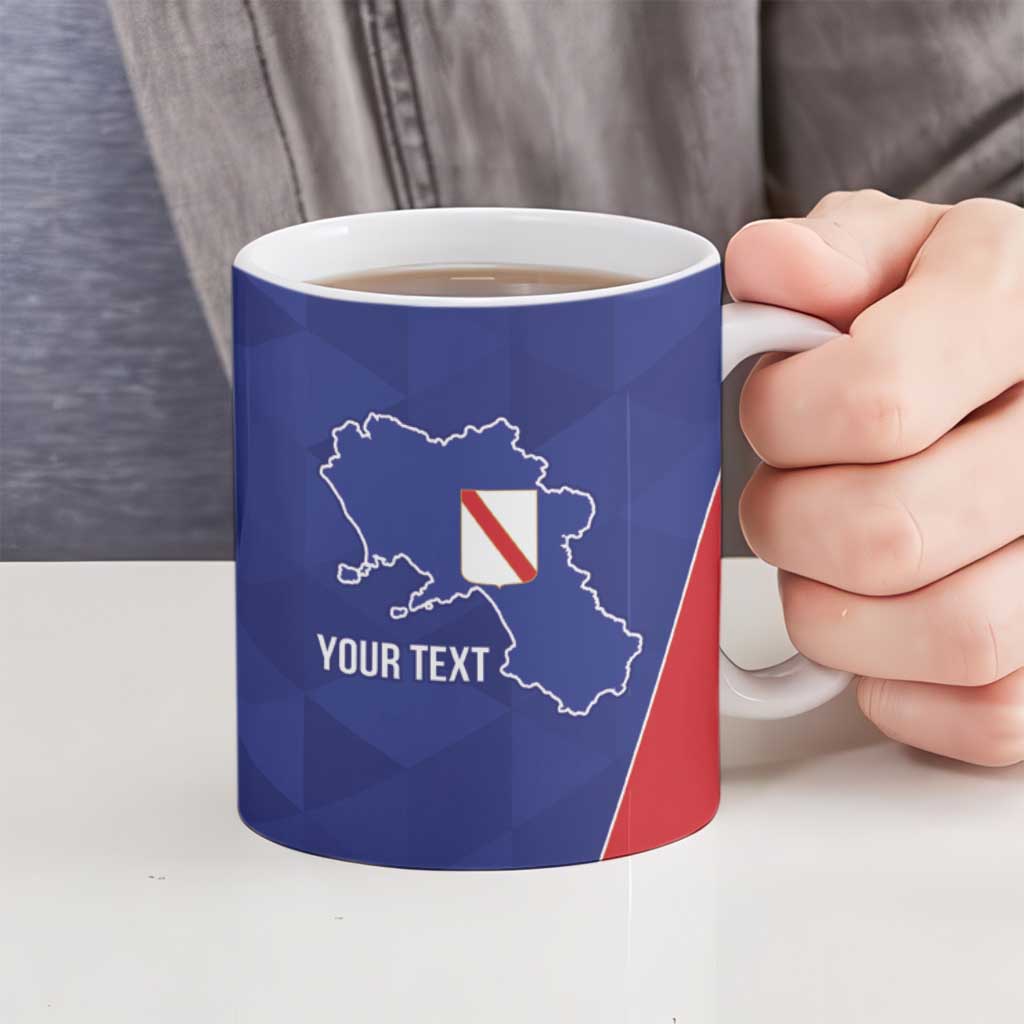 Personalized Italy Campania Ceramic Mug Inspiration Flags Style - Wonder Print Shop