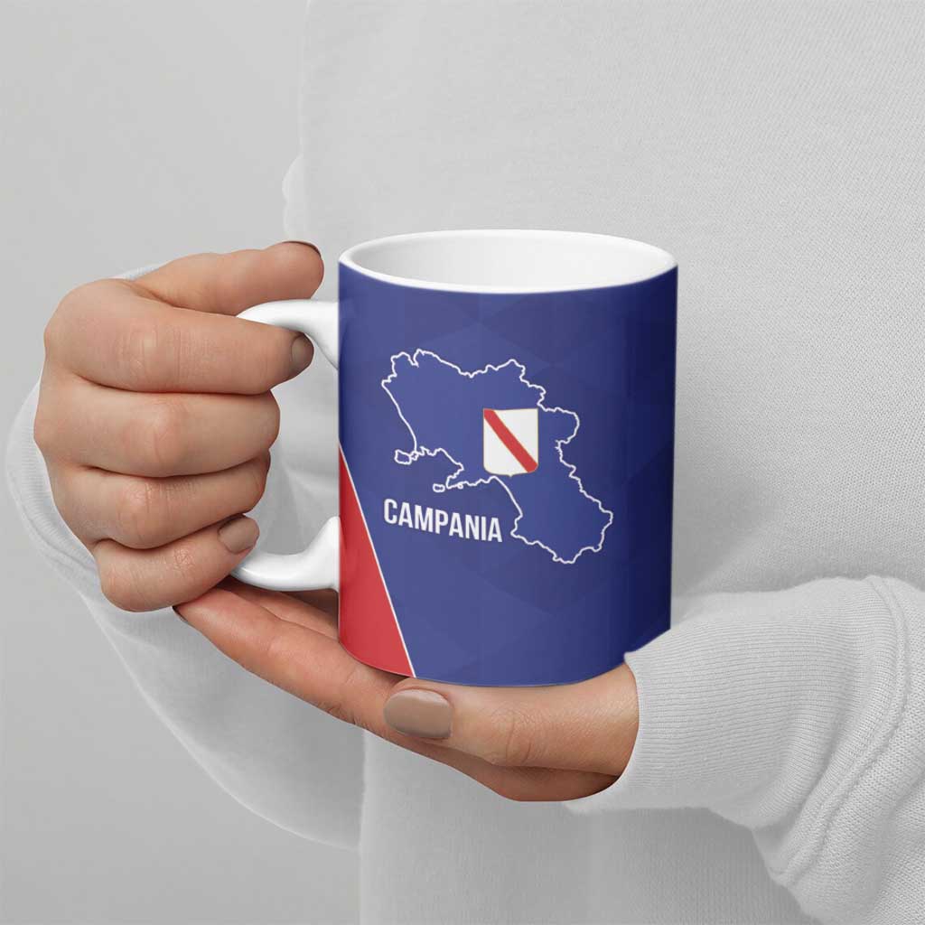 Personalized Italy Campania Ceramic Mug Inspiration Flags Style - Wonder Print Shop