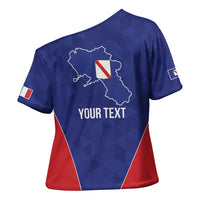 Personalized Italy Campania Cross Shoulder Shirt Inspiration Flags Style - Wonder Print Shop