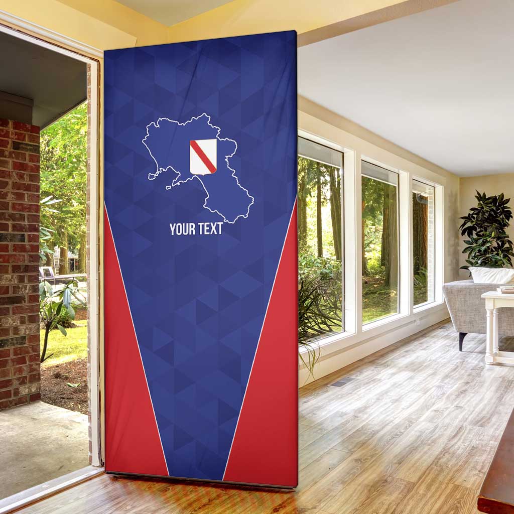 Personalized Italy Campania Door Cover Inspiration Flags Style - Wonder Print Shop