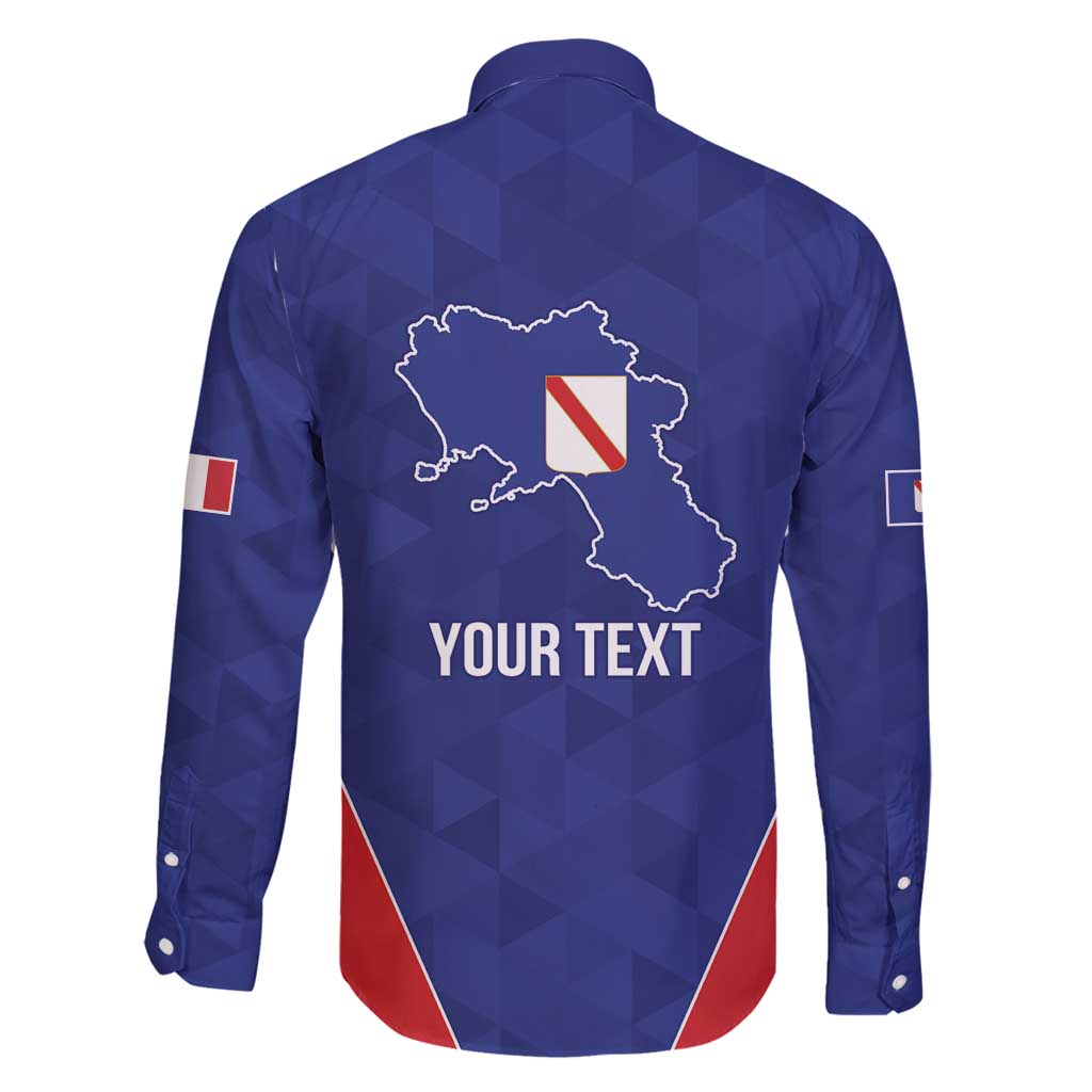 Personalized Italy Campania Family Matching Long Sleeve Bodycon Dress and Hawaiian Shirt Inspiration Flags Style