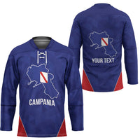 Personalized Italy Campania Hockey Jersey Inspiration Flags Style - Wonder Print Shop
