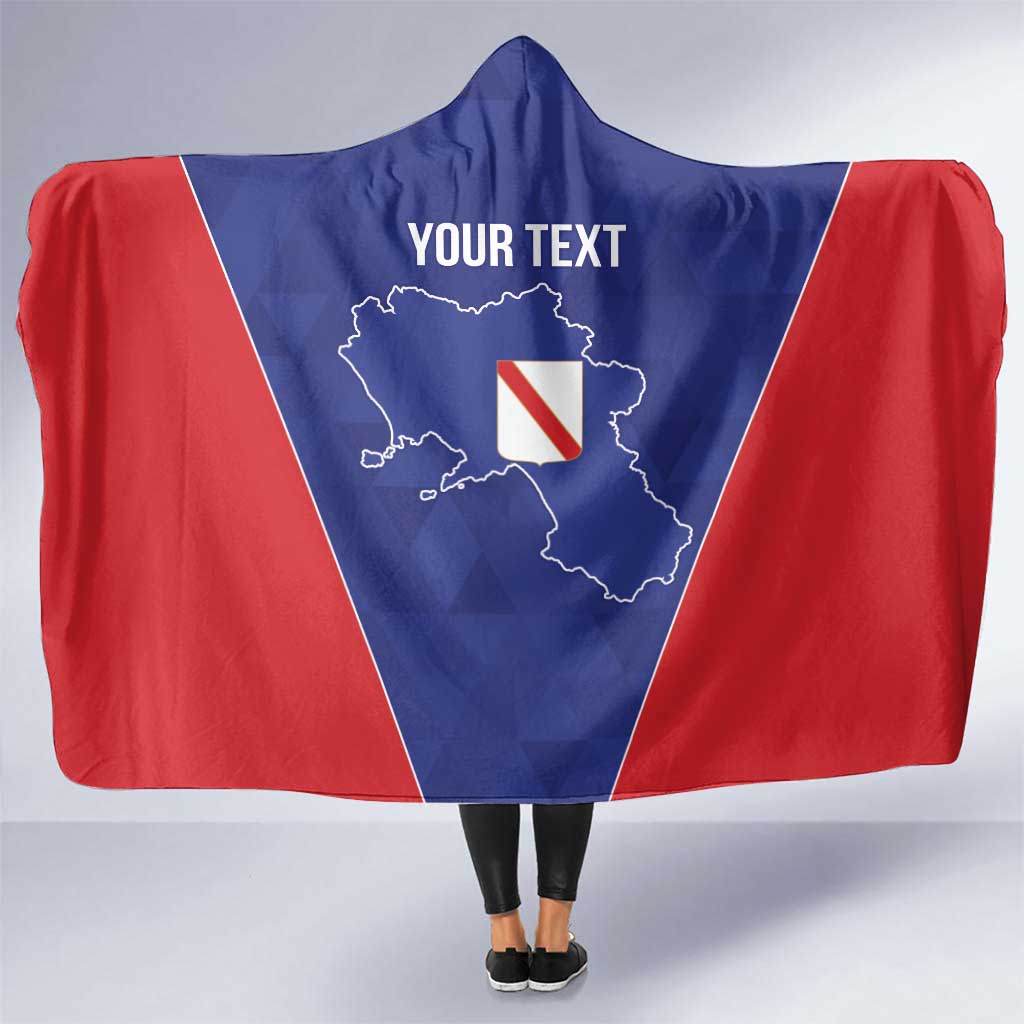 Personalized Italy Campania Hooded Blanket Inspiration Flags Style