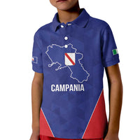 Personalized Italy Campania Kid Polo Shirt Inspiration Flags Style