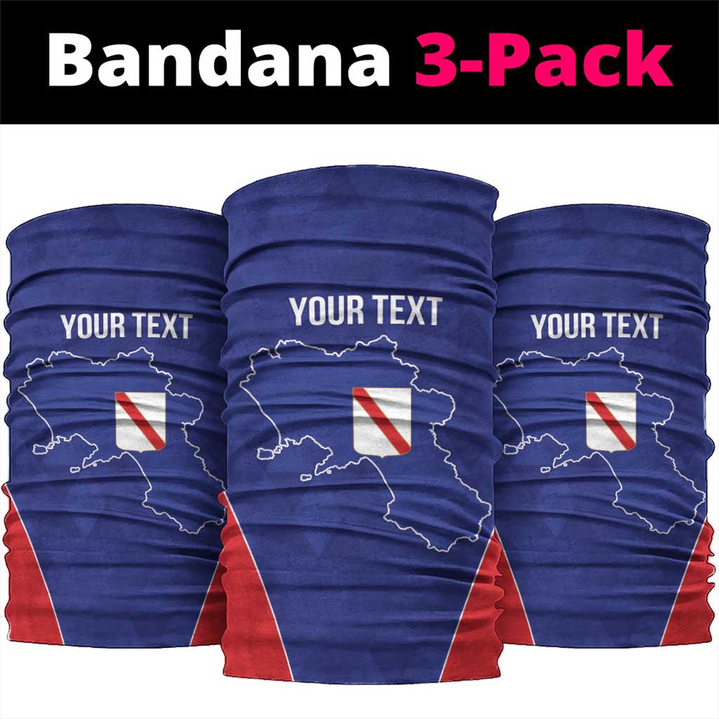 Personalized Italy Campania Neck Gaiter Inspiration Flags Style - Wonder Print Shop
