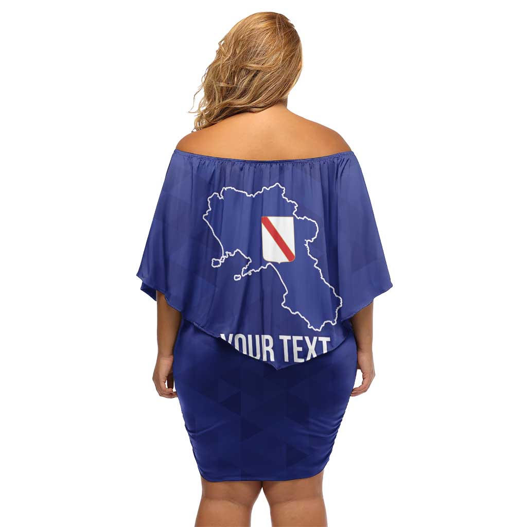 Personalized Italy Campania Off Shoulder Short Dress Inspiration Flags Style
