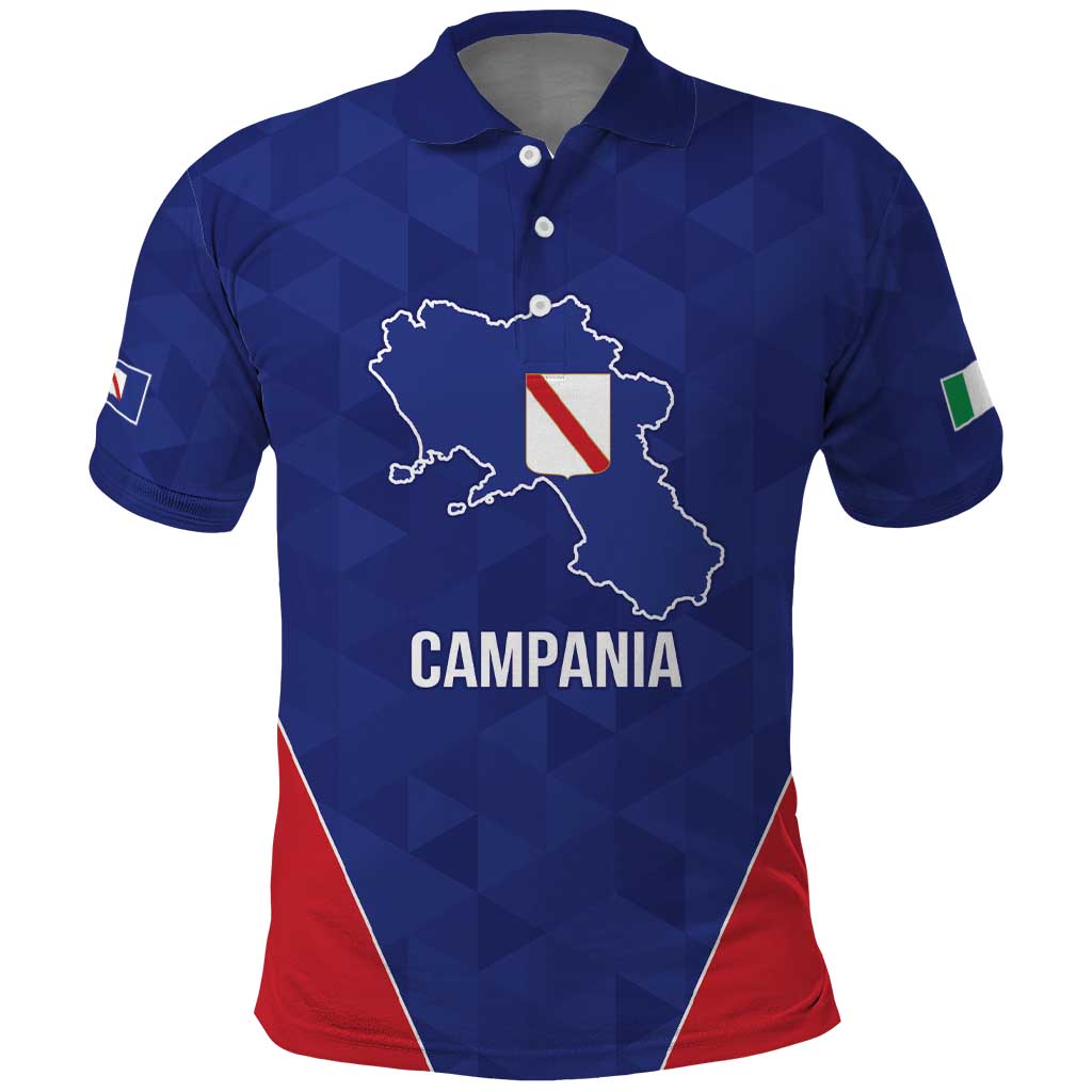 Personalized Italy Campania Polo Shirt Inspiration Flags Style