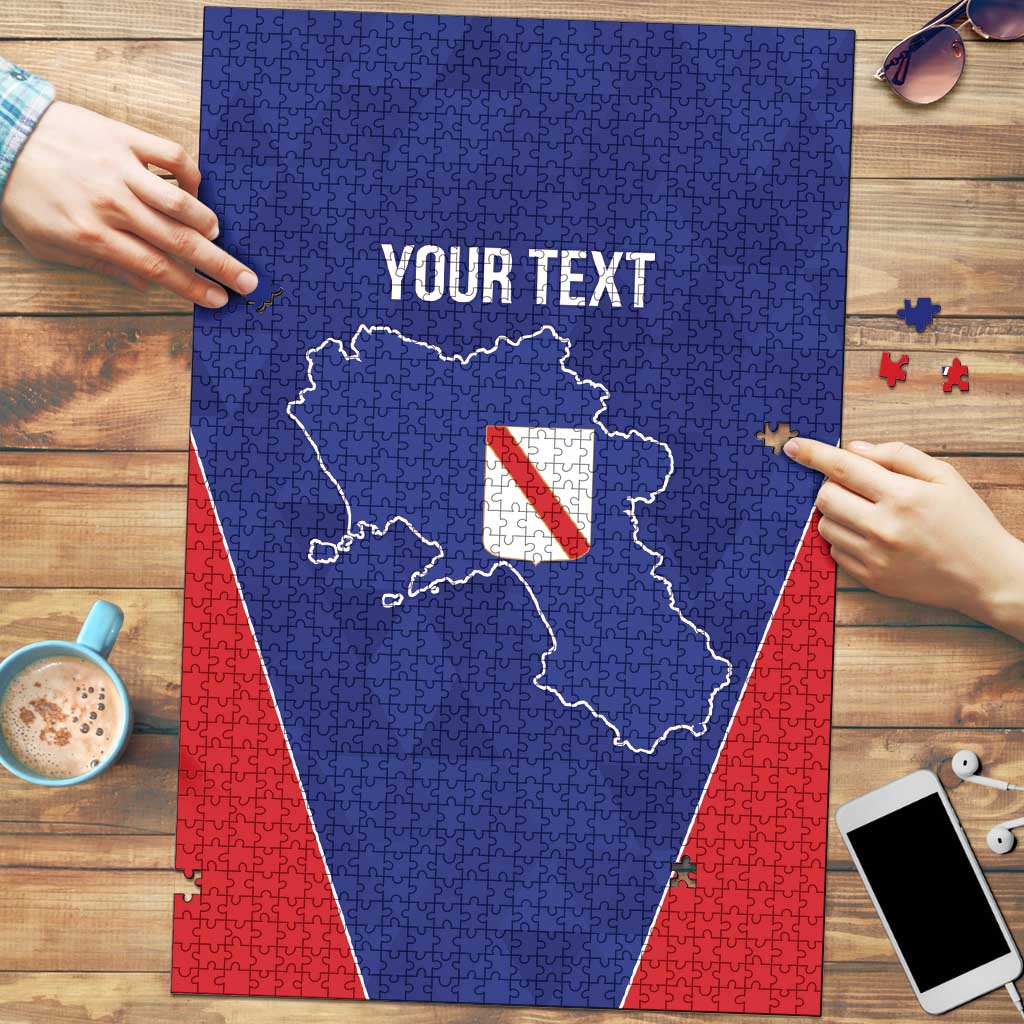 Personalized Italy Campania Puzzle Inspiration Flags Style - Wonder Print Shop