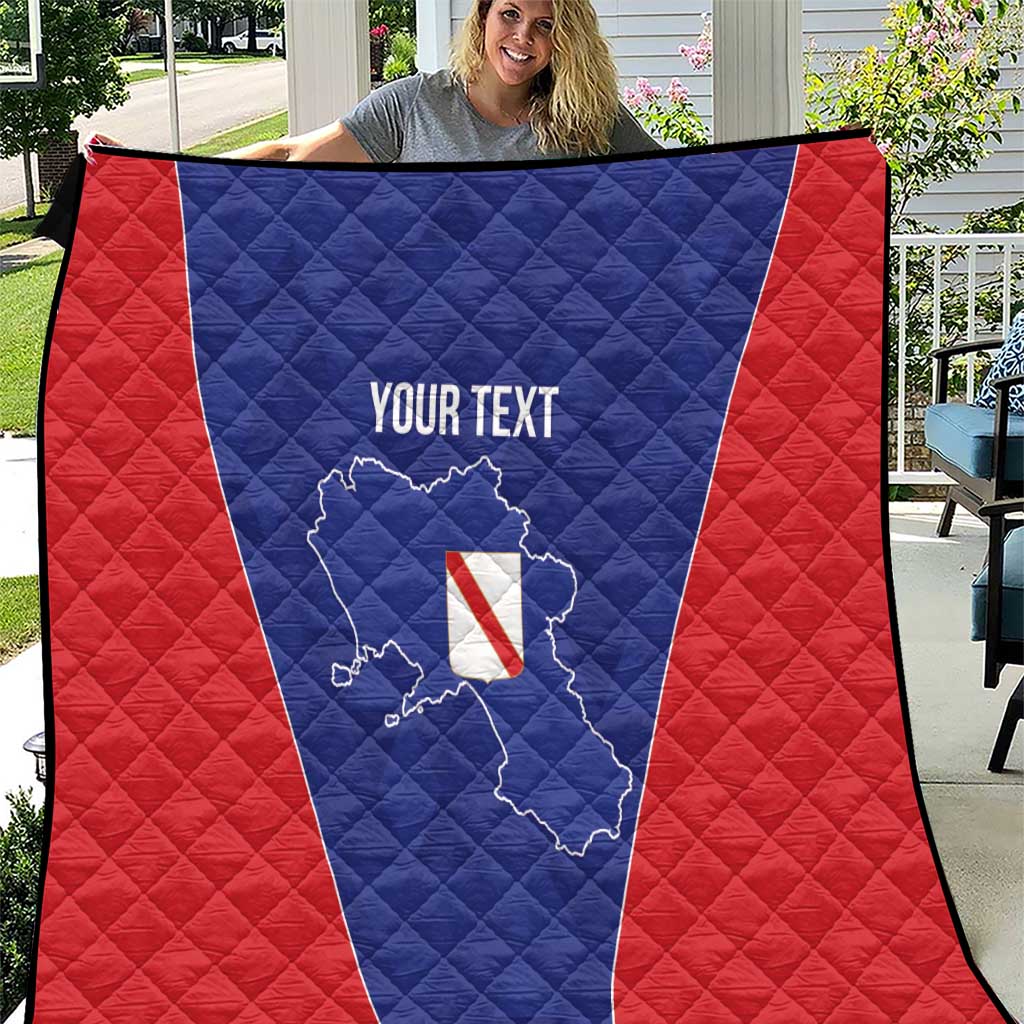 Personalized Italy Campania Quilt Inspiration Flags Style