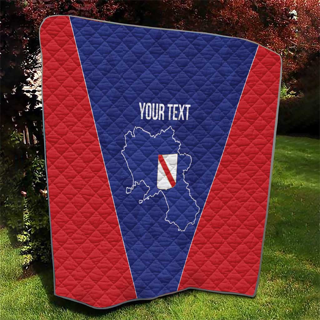 Personalized Italy Campania Quilt Inspiration Flags Style