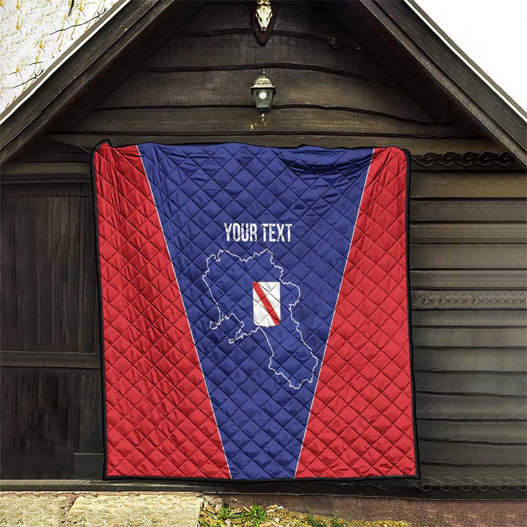 Personalized Italy Campania Quilt Inspiration Flags Style