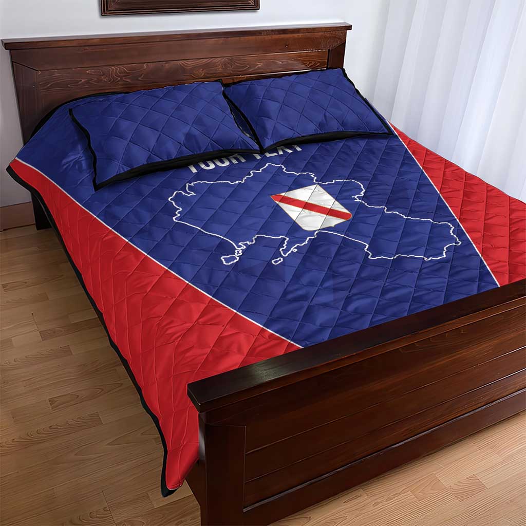 Personalized Italy Campania Quilt Bed Set Inspiration Flags Style