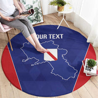 Personalized Italy Campania Round Carpet Inspiration Flags Style