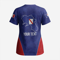 Personalized Italy Campania Scrub Top Inspiration Flags Style - Wonder Print Shop