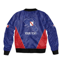 Personalized Italy Campania Sleeve Zip Bomber Jacket Inspiration Flags Style