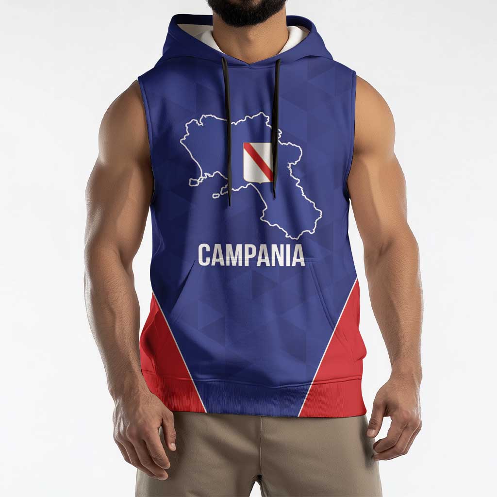 Personalized Italy Campania Sleeveless Hoodie Inspiration Flags Style - Wonder Print Shop