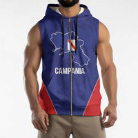 Personalized Italy Campania Sleeveless Zip Hoodie Inspiration Flags Style - Wonder Print Shop