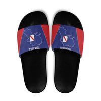Personalized Italy Campania Slide Sandals Inspiration Flags Style - Wonder Print Shop