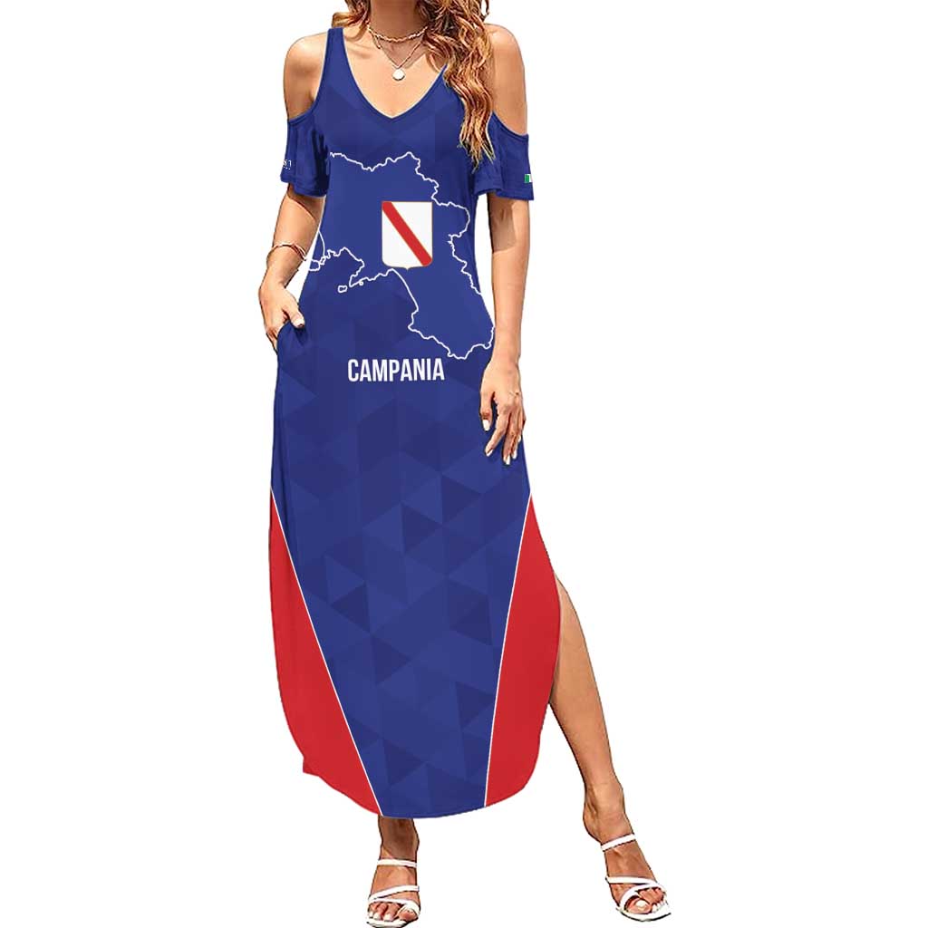 Personalized Italy Campania Summer Maxi Dress Inspiration Flags Style