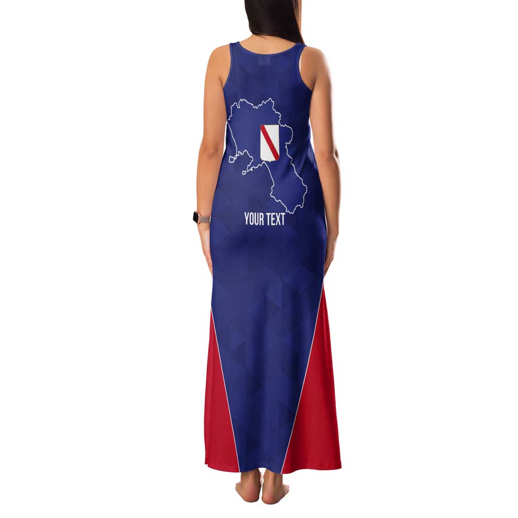 Personalized Italy Campania Tank Maxi Dress Inspiration Flags Style