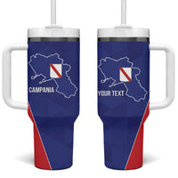 Personalized Italy Campania Tumbler With Handle Inspiration Flags Style