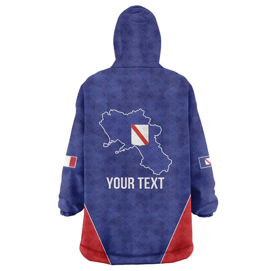 Personalized Italy Campania Wearable Blanket Hoodie Inspiration Flags Style