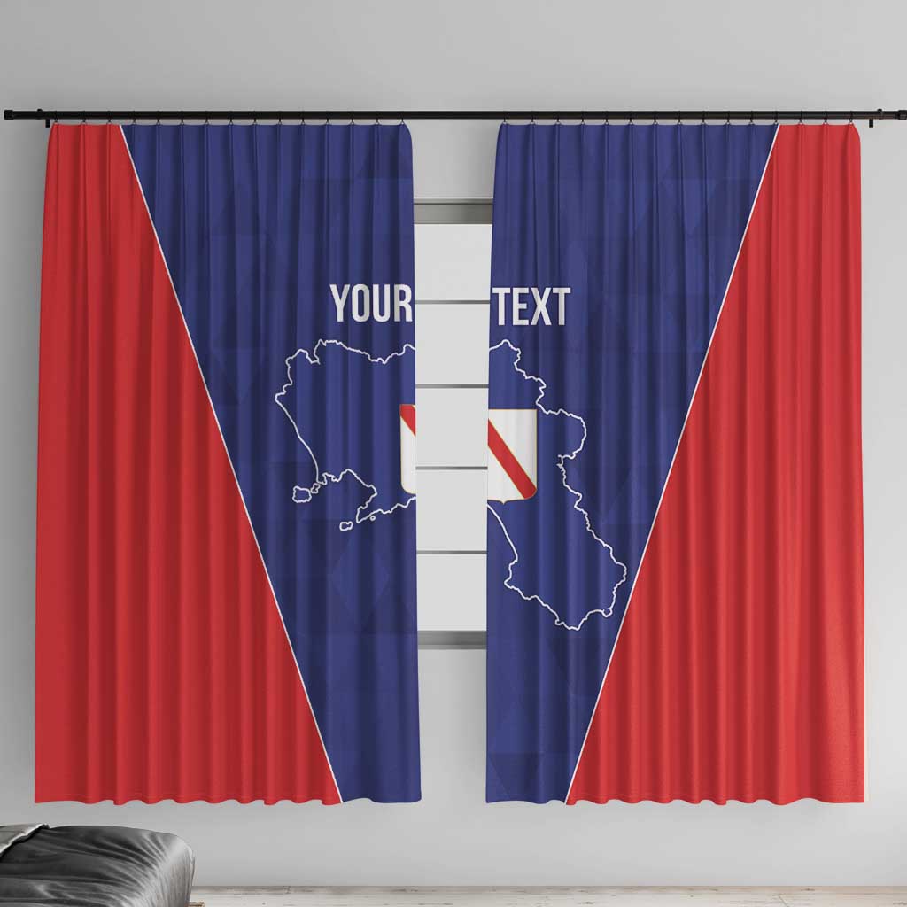 Personalized Italy Campania Window Curtain Inspiration Flags Style