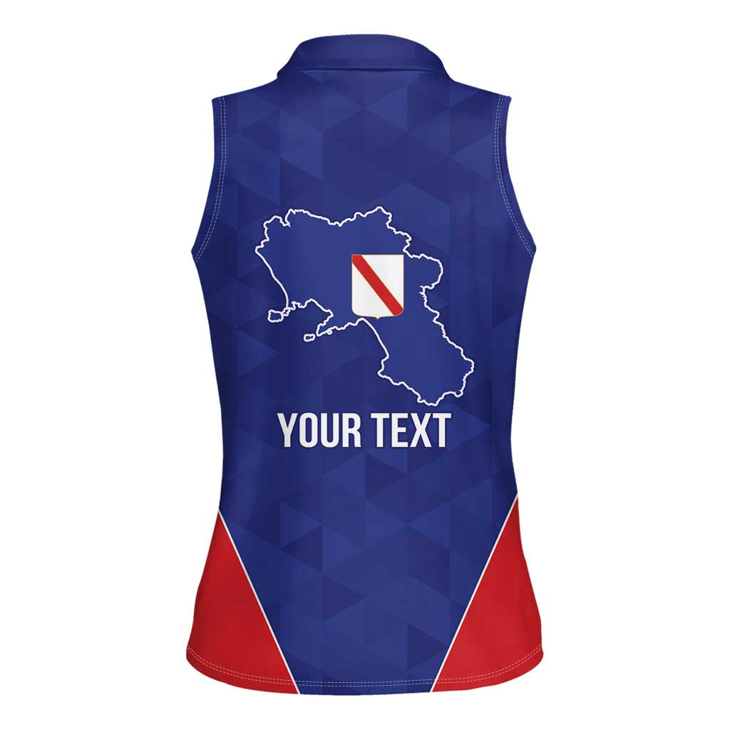Personalized Italy Campania Women Sleeveless Polo Shirt Inspiration Flags Style