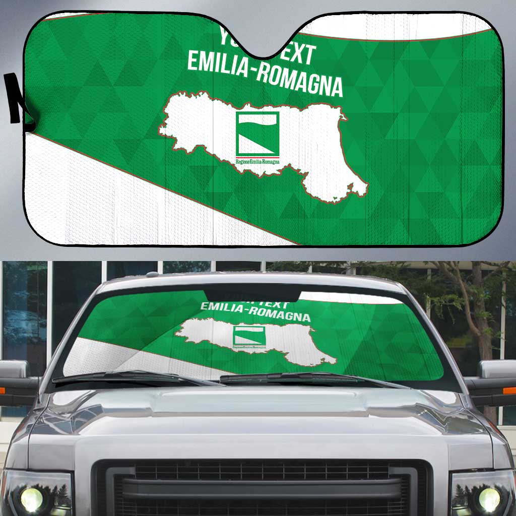 Personalized Italy Emilia-Romagna Auto Sun Shade Inspiration Flags Style - Wonder Print Shop