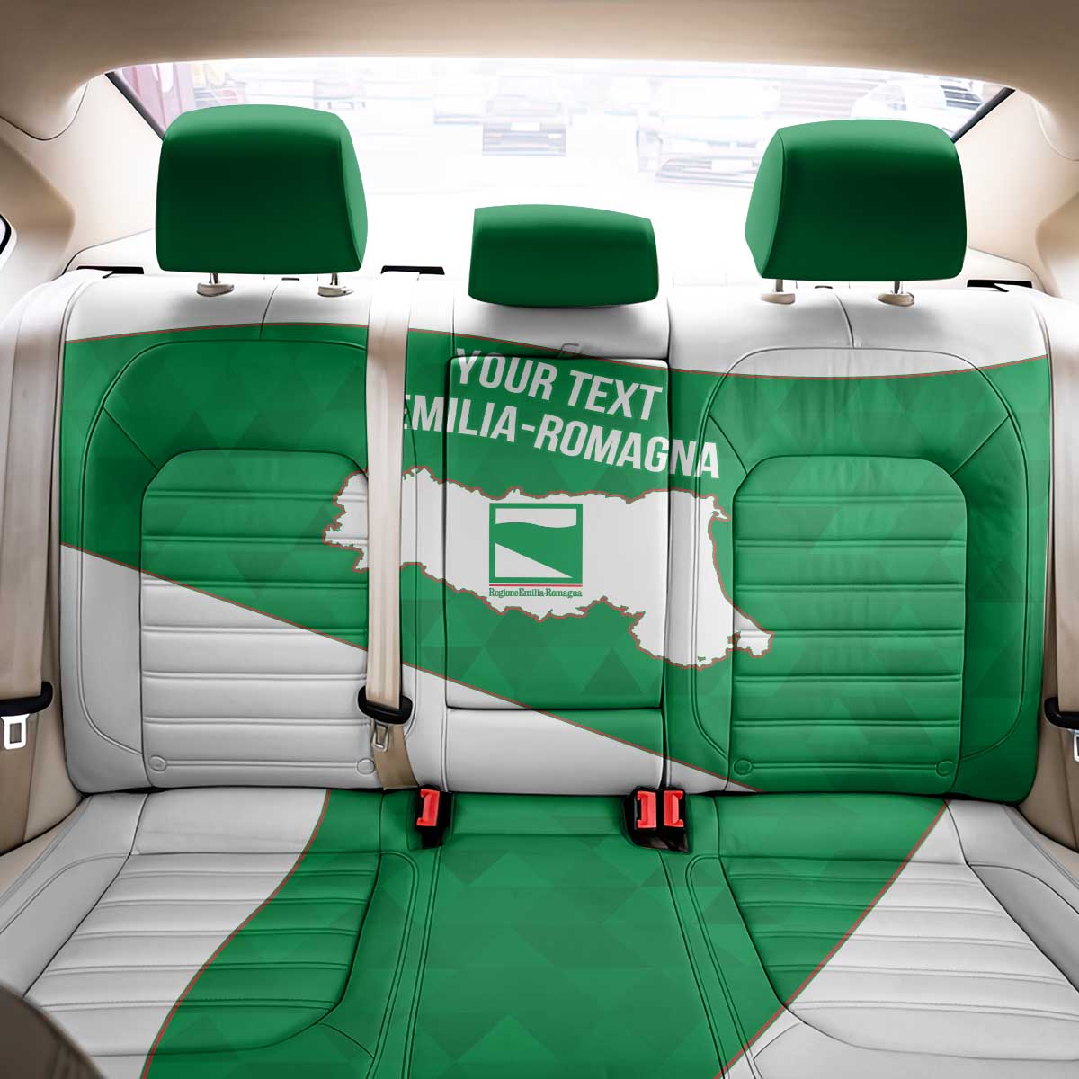 Personalized Italy Emilia-Romagna Back Car Seat Cover Inspiration Flags Style