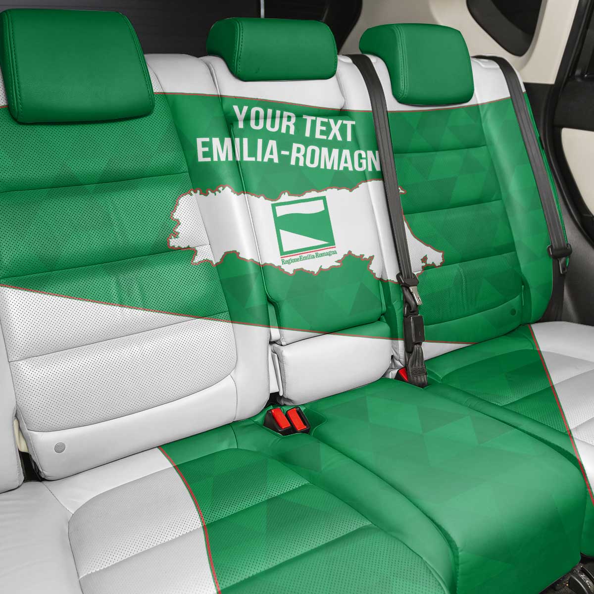 Personalized Italy Emilia-Romagna Back Car Seat Cover Inspiration Flags Style