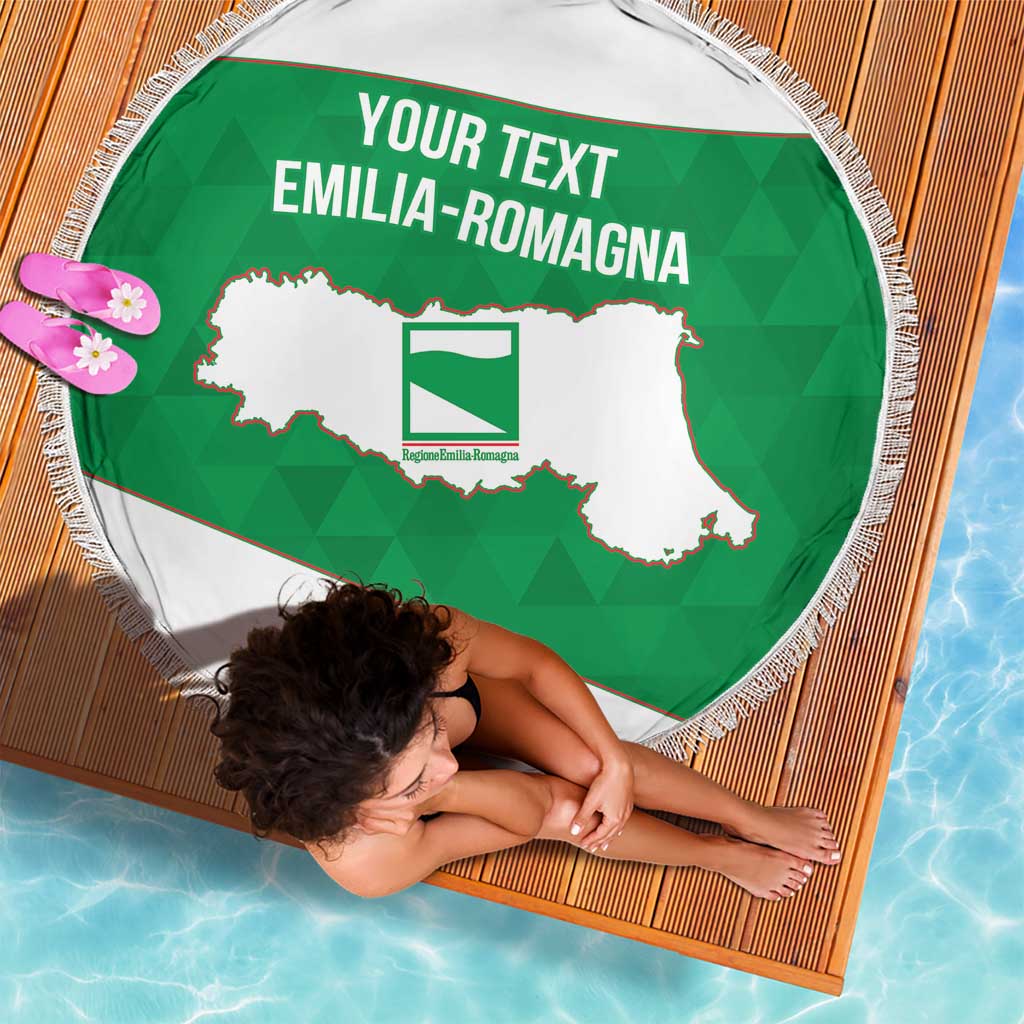 Personalized Italy Emilia-Romagna Beach Blanket Inspiration Flags Style