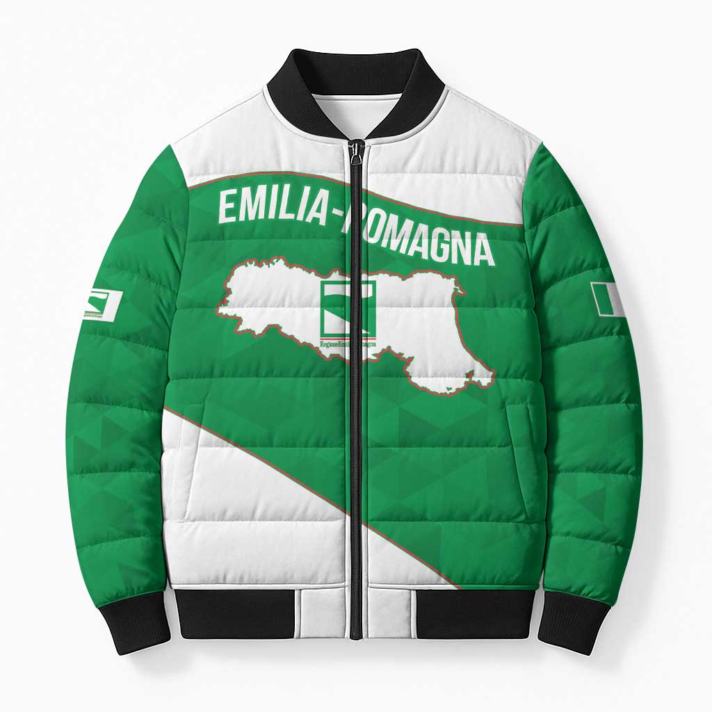 Personalized Italy Emilia-Romagna Bomber Puffer Jacket Inspiration Flags Style - Wonder Print Shop