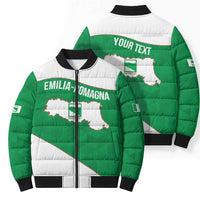 Personalized Italy Emilia-Romagna Bomber Puffer Jacket Inspiration Flags Style - Wonder Print Shop