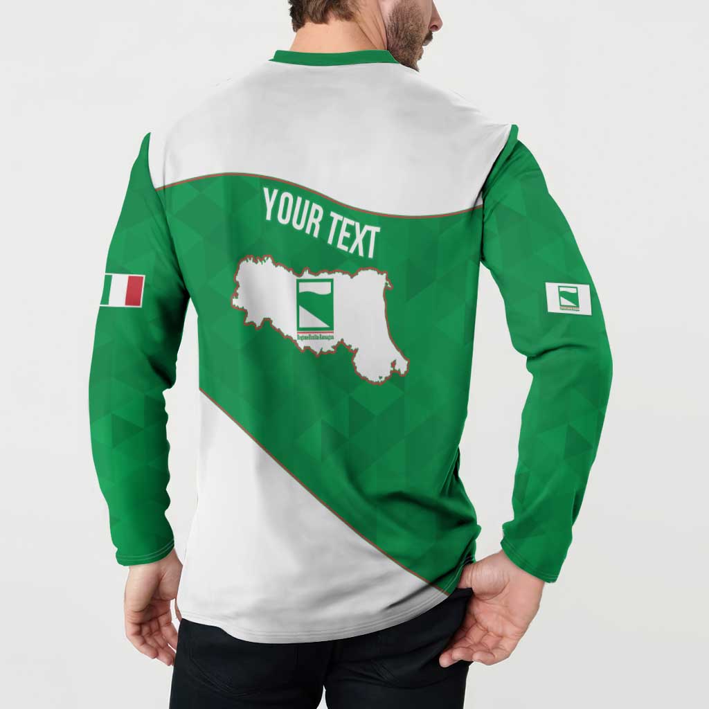 Personalized Italy Emilia-Romagna Button Sweatshirt Inspiration Flags Style