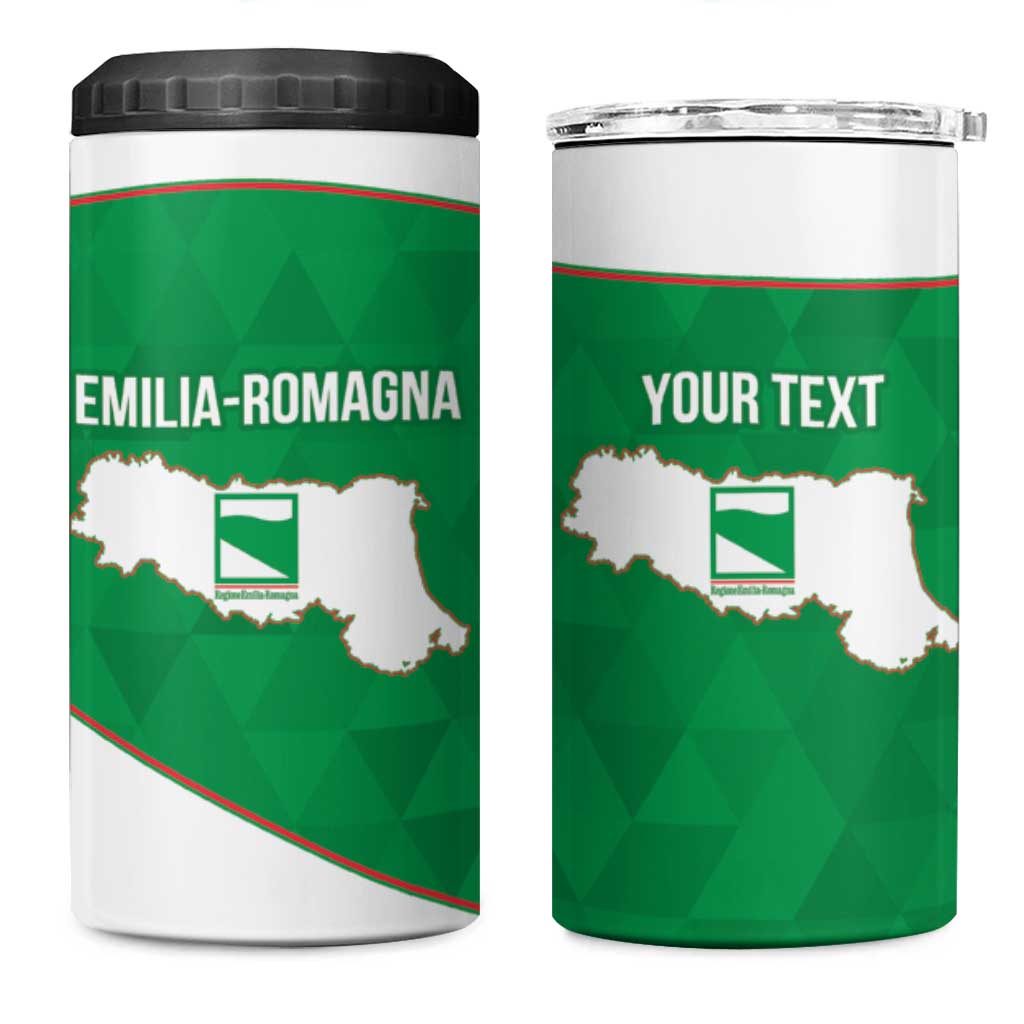 Personalized Italy Emilia-Romagna 4 in 1 Can Cooler Tumbler Inspiration Flags Style