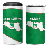 Personalized Italy Emilia-Romagna 4 in 1 Can Cooler Tumbler Inspiration Flags Style