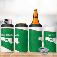 Personalized Italy Emilia-Romagna 4 in 1 Can Cooler Tumbler Inspiration Flags Style