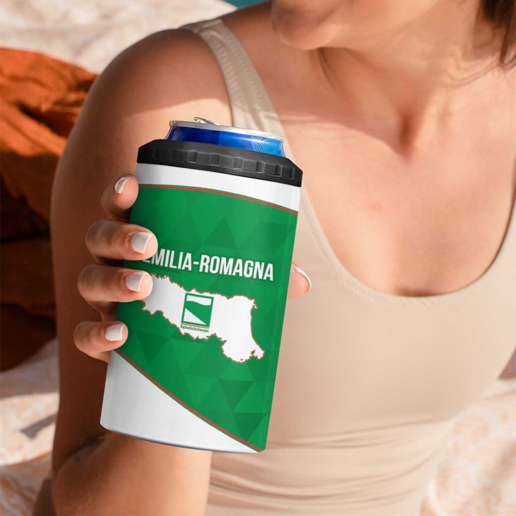 Personalized Italy Emilia-Romagna 4 in 1 Can Cooler Tumbler Inspiration Flags Style