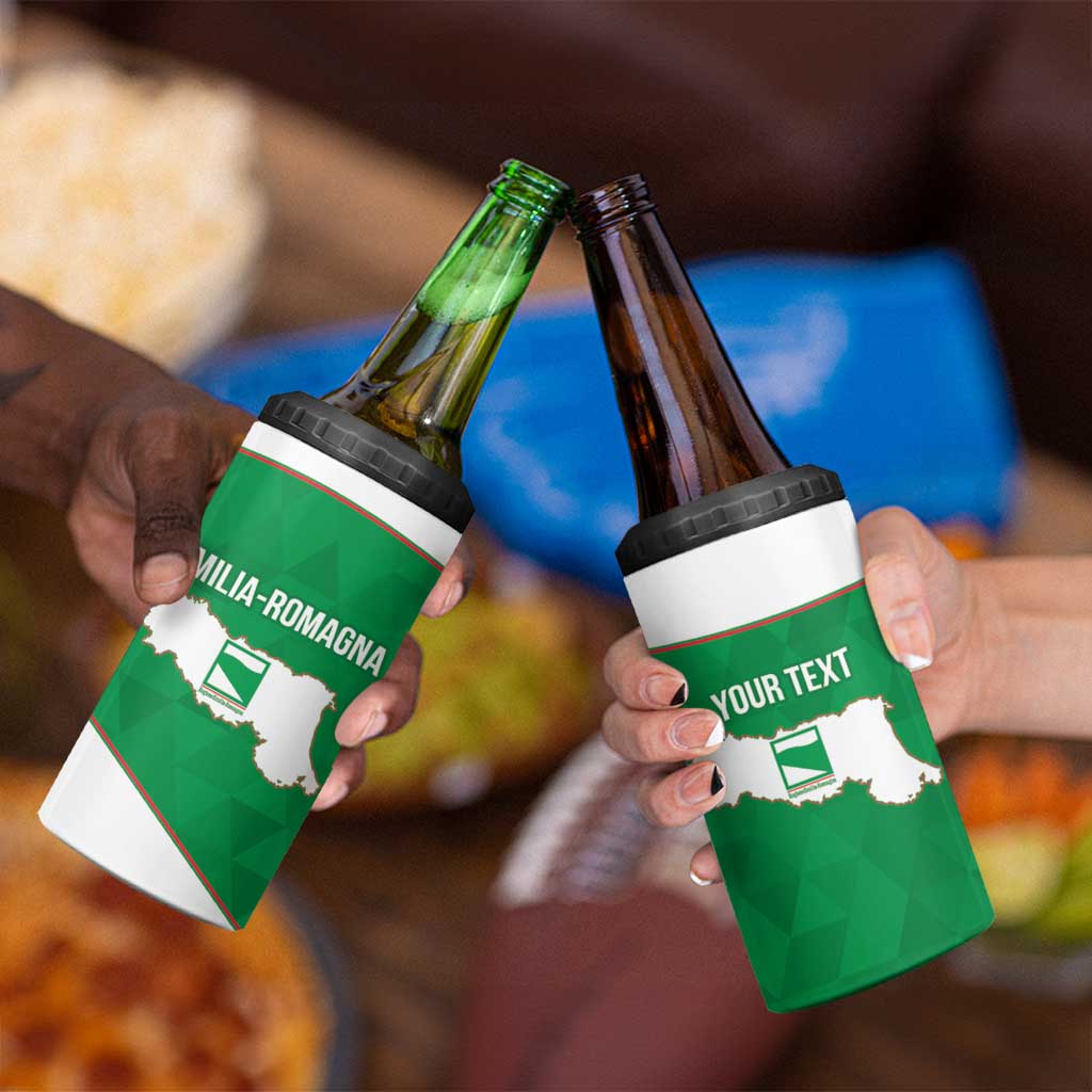 Personalized Italy Emilia-Romagna 4 in 1 Can Cooler Tumbler Inspiration Flags Style