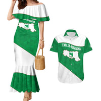 Personalized Italy Emilia-Romagna Couples Matching Mermaid Dress and Hawaiian Shirt Inspiration Flags Style