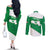 Personalized Italy Emilia-Romagna Couples Matching Off The Shoulder Long Sleeve Dress and Long Sleeve Button Shirt Inspiration Flags Style