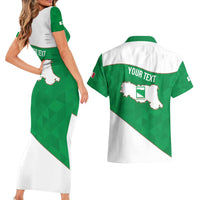 Personalized Italy Emilia-Romagna Couples Matching Short Sleeve Bodycon Dress and Hawaiian Shirt Inspiration Flags Style